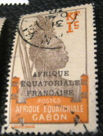 Gabon 1924 Native 5c - Used - Ungebraucht