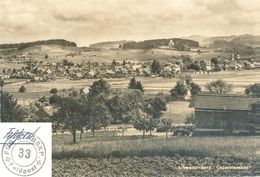 Schwarzenburg - Dorfansicht Gegen Kirche Wahlern  (Feldpost)        1955 - Schwarzenburg