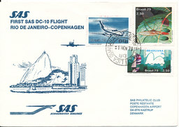 Brazil First SAS Flight DC-10 Rio De Janeiro - Copenhagen 1-11-1979 - Briefe U. Dokumente