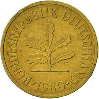 Monnaie, République Fédérale Allemande, 5 Pfennig, 1980, Munich, SUP, Brass - 5 Pfennig