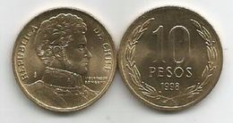 Chile 10 Pesos 1998. UNC KM#228.2 - Chili
