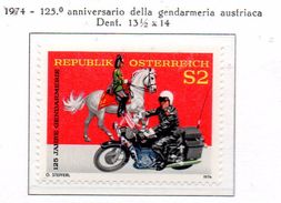 PIA - AUST - 1974  : 125° Anniversario Della Gendarmeria Austriaca -   (Yv 1284) - Andere (Aarde)