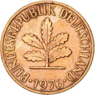 Monnaie, République Fédérale Allemande, 2 Pfennig, 1976, Hambourg, SUP - 2 Pfennig