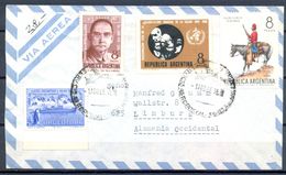 1966 , ARGENTINA , SOBRE CIRCULADO ENTRE BUENOS AIRES Y LIMBURG , CORREO AÉREO - Brieven En Documenten