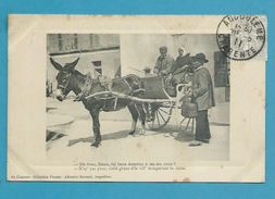 CPA Croquis De Foire Attelage Mule Mulet Marchand - Angouleme