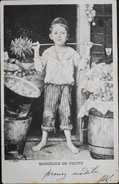 CPA. FRANCE - Enfant Marchand De Fruits Qui Fume - Daté 1902 - TBE - Street Merchants