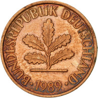 Monnaie, République Fédérale Allemande, 2 Pfennig, 1989, Munich, SUP, Copper - 2 Pfennig