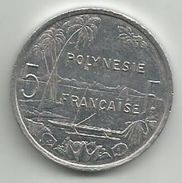 French Polynesia 5 Francs 2001. KM#12 - Französisch-Polynesien