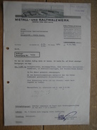 Brief 1940- LANGENBERG - METALL - UND KALTWALZWERK - Andere & Zonder Classificatie