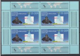 MiNr. 3191 Deutschland Deutsche Demokratische Republik    1988, 30. August. 10. Jahrestag Des Gemeinsamen Weltraumfluges - 1981-1990