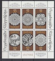 MiNr. 3215 - 3220 Deutschland Deutsche Demokratische Republik    1988, 22. Nov. Erzgebirgische Klöppelspitze. - 1981-1990