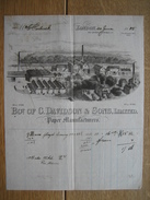 1885 LONDON Very Nice Invoice With Lithograph  - Bot. Of C. DAVIDSON & Sons Ltd - Paper Manufacturers - Reino Unido