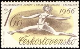 Czechoslovakia / Stamps (1966) 1500: European Figure Skating Championship Bratislava; Painter: Karel Pekarek - Figure Skating