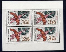 CZECHOSLOVAKIA 1969 UPU Congress Sheetlet MNH / **.  Michel 1903 Kb - Unused Stamps