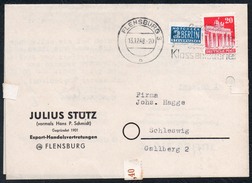 A6348 - Alter Brief - Bedarfspost - Flensburg - Julius Stütz - Export Handelsvertretung 1948 Berlin Notopfer - Flensburg
