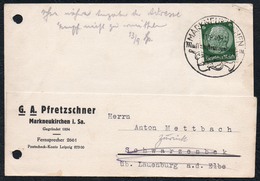 A6353 - Alte Beleg - Bedarfspost - Markneukirchen - G.A. Pretzschner 1940 Sonderstempel - Markneukirchen