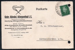A6354 - Alte Beleg - Bedarfspost - Klingenthal - Gebr. Gündel - 1929 - Klingenthal