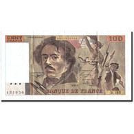 Billet, France, 100 Francs, 100 F 1978-1995 ''Delacroix'', 1991, 1991, TTB+ - 100 F 1978-1995 ''Delacroix''