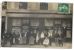 27 LOUVIERS  ?  -- Café Florentin - Carte Photo 1911 - Cafés