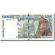 Billet, West African States, 5000 Francs, 1995, 1995, KM:713Kd, TB - Estados De Africa Occidental