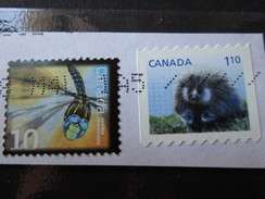 RARE CANADA 10+1.10 CENTS  USED TRAVEL BIG PARCEL STAMP TIMBRE - Entrega Especial/Entrega Inmediata