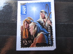 RARE AUSTRALIA 2.55 $ CHRISTMAS USED TRAVEL BIG PARCEL STAMP TIMBRE - Storia Postale