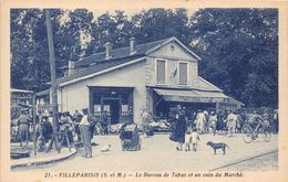 77-VILLEPARISIS- LE BUREAU DE TABAC ET UN COIN DU MARCHE - Villeparisis