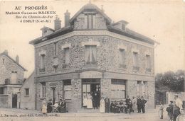 77-ESBLY- AU PROGRES- MAISON CHARLES BAJEUX- RUE DU CHEMIN DE FER - Esbly