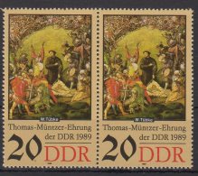 MiNr. 3271 Deutschland Deutsche Demokratische Republik    1989, 22. Aug. 500. Geburtstag Von Thomas Müntzer (II). - 1981-1990