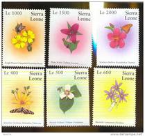 SIERRA LEONE  2527-31  MINT NEVER HINGED SET OF STAMPS OF FLOWERS - ORCHIDS   #  S - 733  ( - Unclassified