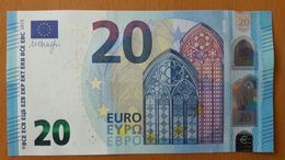 ITALY 20 Euro 2015 Draghi UNC S003 H3 Serial Prefix  SD 8105229308 - 20 Euro