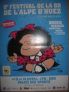 Affiche QUINO Festival BD L'Alpe D'Huez 2014 (Mafalda) - Plakate & Offsets
