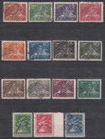 Sweden 1924 UPU Mi#159-173 Complete Used Set - Used Stamps