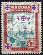 PARAGUAY 1933 441st Anniv Of Departure Of Columbus From Palos -  Columbus's Fleet - 20c. - Blue And Lake MH - Paraguay