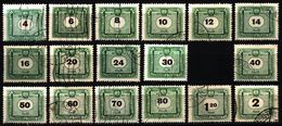 Postage DUE PORTO Stamps / 1953 Hungary - Used / 36 Fill Missing / 50 Fill MNH - Impuestos