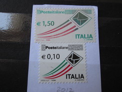 RARE ITALY ITALIA ROMA 1.50+0.10 EURO 2012  TRAVEL  STAMP TIMBRE - Luchtpost