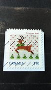 RARE CANADA AIR MAIL 1.10 CHRISTMAS NOEL USED TRAVEL  STAMP TIMBRE - Luchtpost: Expres