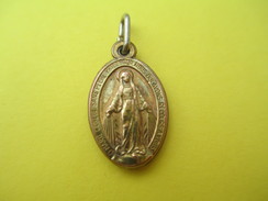 Mini-médaille Religieuse Ancienne /Vierge Marie / Monogramme /Fin -XIXéme Siécle    CAN506 - Religion & Esotericism