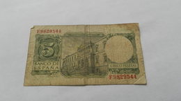 Billet  Cinco  Peseta  Numéros  F9829544 - 5 Pesetas