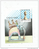 Timbre , Bloc , Jeux D'échecs , CHESS MEN , AFGHAN POST , 1999 - Scacchi