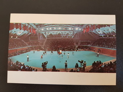 SOVIET SPORT. Volleyball "Druzhba"   Complex In Moscow.  Olympic Games 1980 -OLD Postcard - Rare Martini Edition - Volleyball