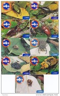 SERIE  DE 9 TARJETAS DE VENEZUELA DE ESCARABAJOS (UNICA) ESCARABAJO-INSECTO-INSECT - Altri & Non Classificati