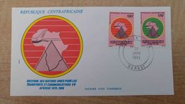 FDC 1er Jour - République Centrafricaine - Espace - Satellite - Fusée - Afrika