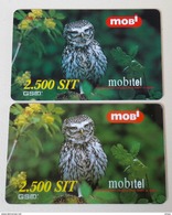 SLOVENIA Bird, Owls Cuk Light & Dark Prepaid Phonecard 31.1.2001 - Búhos, Lechuza