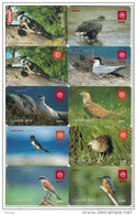 SLOVENIA  Mobil Prepaid Phonecard BIRDS 10 Different - Pájaros Cantores (Passeri)