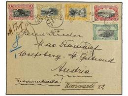 CONGO BELGA. 1908. BENI A AUSTRIA. Precioso Franqueo Incluyendo El 1 Franco, Al Dorso Llegada. - Other & Unclassified