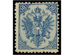 * BOSNIA-HERZEGOVINA. Fe.6Ib. 1879. 10 Kr. Mild Blue, Perf. 12. Fresh. Cat. 320€. - Otros & Sin Clasificación