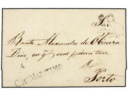 BRASIL. 1826. PERNAMBUCO A PORTO (Portugal). Marca COR. MARITIMO Estampado A La Llegada, Al Dorso G.M. - Other & Unclassified