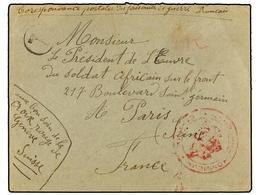 BULGARIA. (1917 Ca.). Envelope From A French Prisoner Of War In SOFIA To The Section Dealing With African Private Soldie - Autres & Non Classés