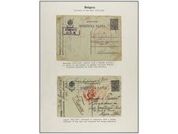 BULGARIA. 1917. PRISONERS OF WAR. 2 Postal Stationery From A French Prisoner Of War. - Autres & Non Classés